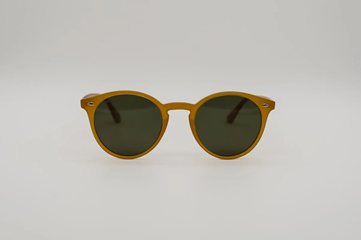 Gafas de Sol Cordoba – Estilo Panto Retro en Color Mostaza - Imagen 3
