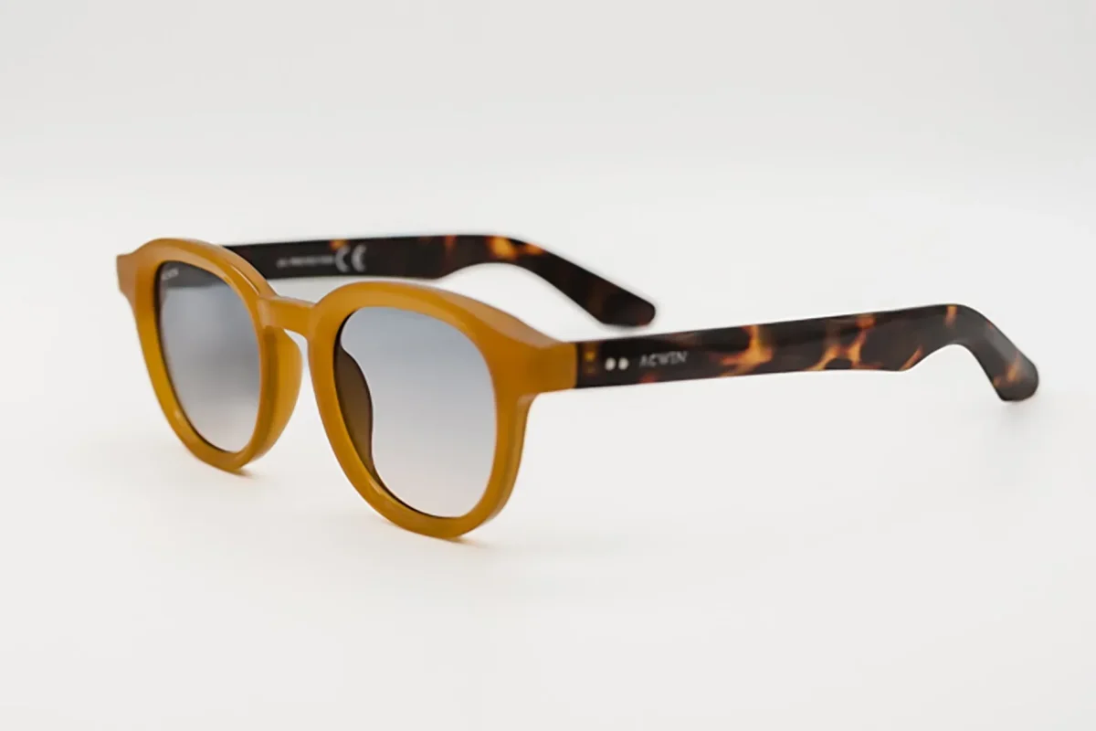 Gafas de Sol Denver – Estilo Redondo Bicolor Mostaza y Carey - Imagen 4