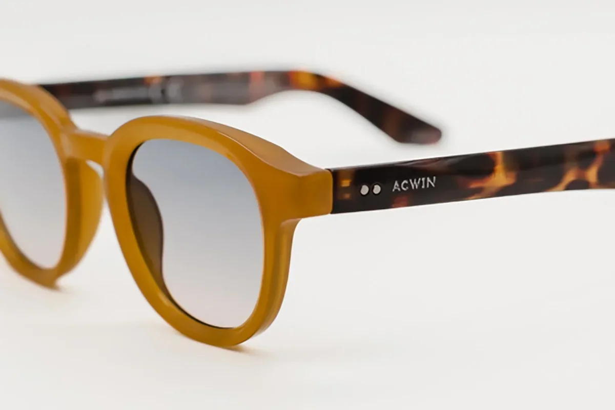 Gafas de Sol Denver – Estilo Redondo Bicolor Mostaza y Carey