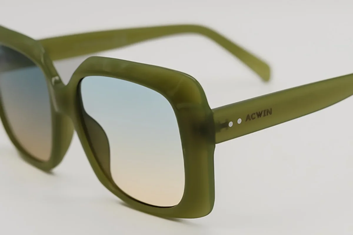 Gafas de Sol Edimburgo – Estilo Oversize Retro en Verde Oliva - Imagen 2