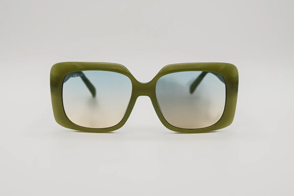 Gafas de Sol Edimburgo – Estilo Oversize Retro en Verde Oliva - Imagen 3