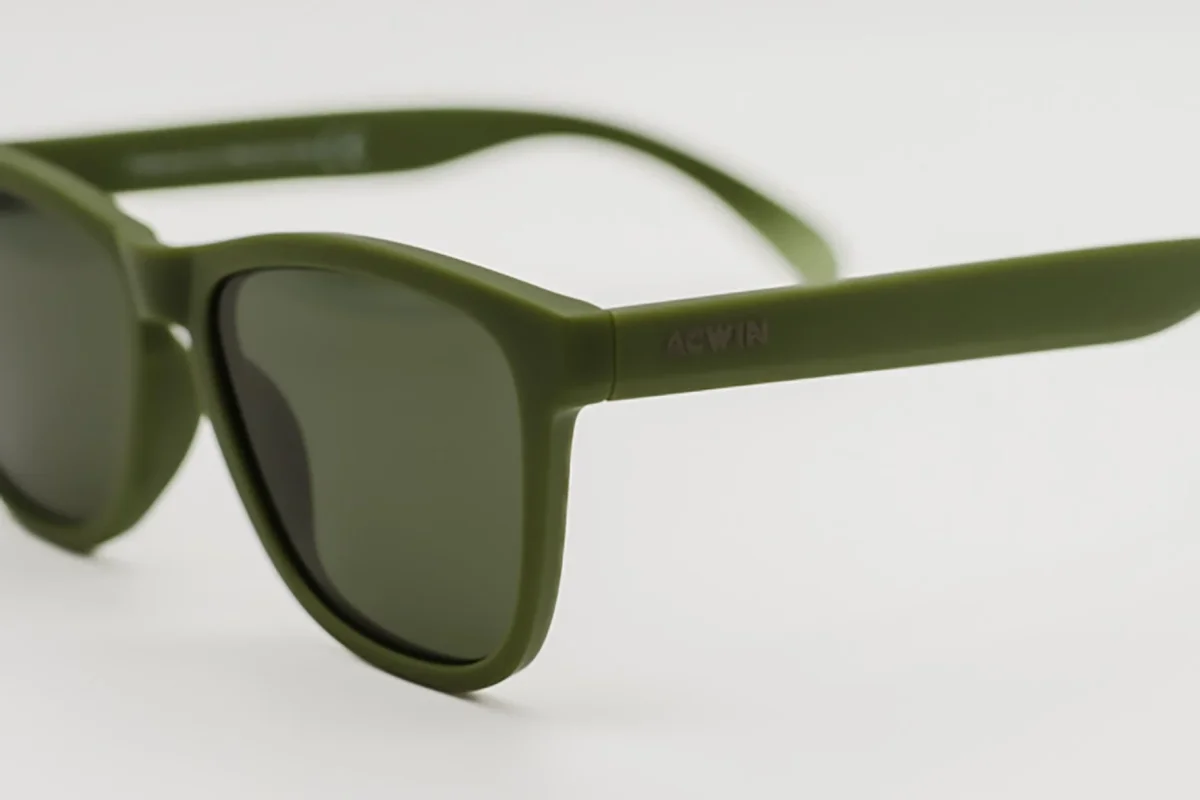 Gafas de Sol Florencia – Estilo Wayfarer en Verde Oliva Mate - Imagen 2