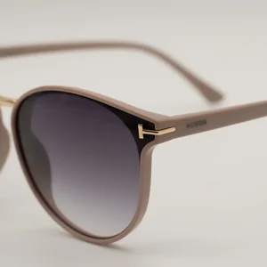 Gafas de Sol Hamburgo – Estilo Glamour Oversize en Nude y Oro