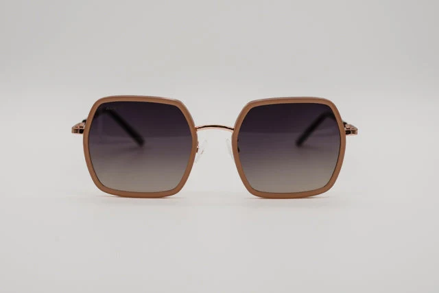Gafas de Sol Houston – Estilo Geométrico Oversize en Oro Rosa - Imagen 3