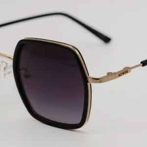 Gafas de Sol Lima – Estilo Geométrico Oversize en Negro y Oro
