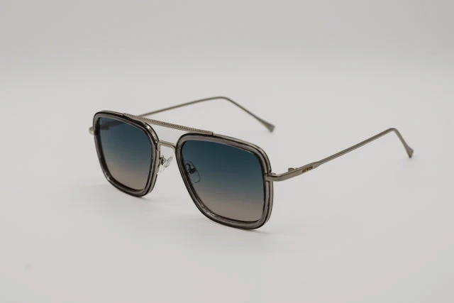 Gafas de Sol Lugo – Estilo Navegador Doble Puente en Gunmetal - Imagen 4