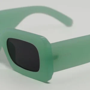 Gafas de Sol Malaga – Estilo Rectangular Bold en Verde Menta