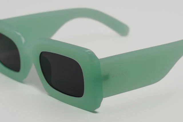 Gafas de Sol Malaga – Estilo Rectangular Bold en Verde Menta - Imagen 2