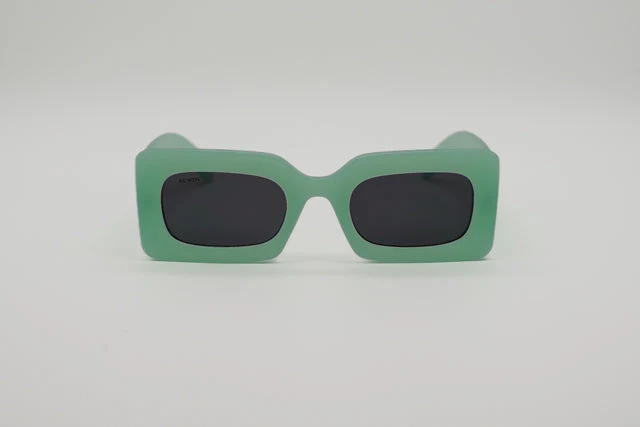 Gafas de Sol Malaga – Estilo Rectangular Bold en Verde Menta - Imagen 3