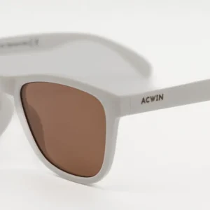 Gafas de Sol Marsella – Estilo Wayfarer en Gris Mate y Marrón