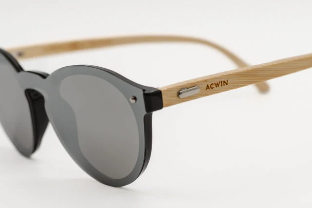 Gafas de Sol Nairobi – Estilo Frontal Plano con Varillas de Madera - Imagen 2
