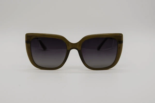 Gafas de Sol Niza – Estilo Oversize en Verde Oliva y Metal - Imagen 3