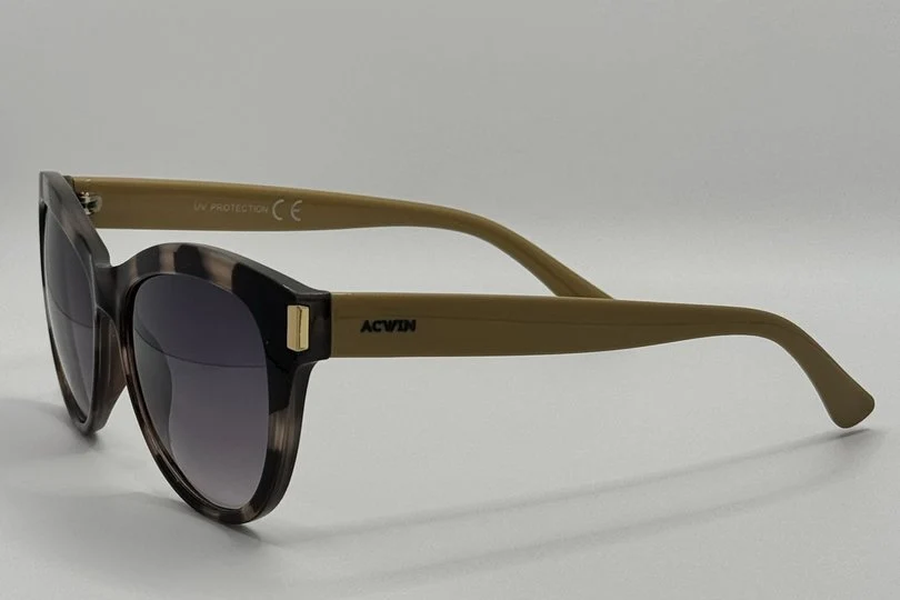 Gafas de Sol Pierre – Estilo Cat-Eye en Gris Horn y Beige