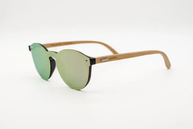 Gafas de Sol San Francisco – Estilo Flat Top con Lentes Espejo Verde - Imagen 4