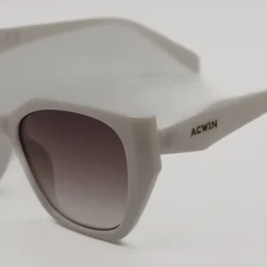 Gafas de Sol Veracruz – Estilo Cat-Eye Oversize en Blanco Satinado