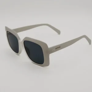 Gafas de Sol Verona – Estilo Cuadrado Oversize en Crema Satinado