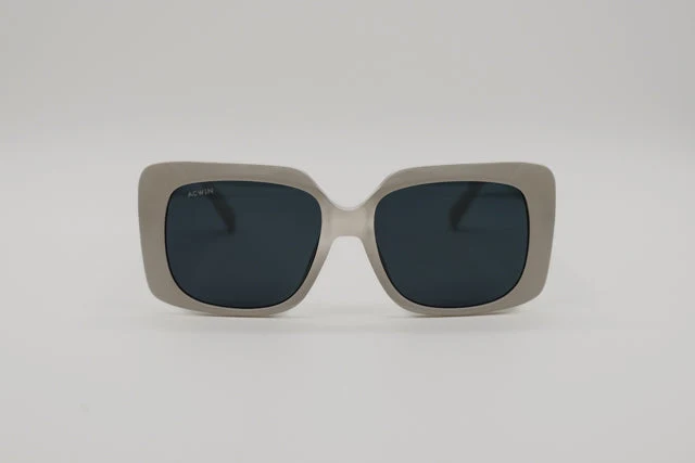 Gafas de Sol Verona – Estilo Cuadrado Oversize en Crema Satinado - Imagen 3