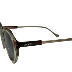 Gafas de Sol Acwin District | Montura Transparente y Varillas Burdeos | Diseño Unisex