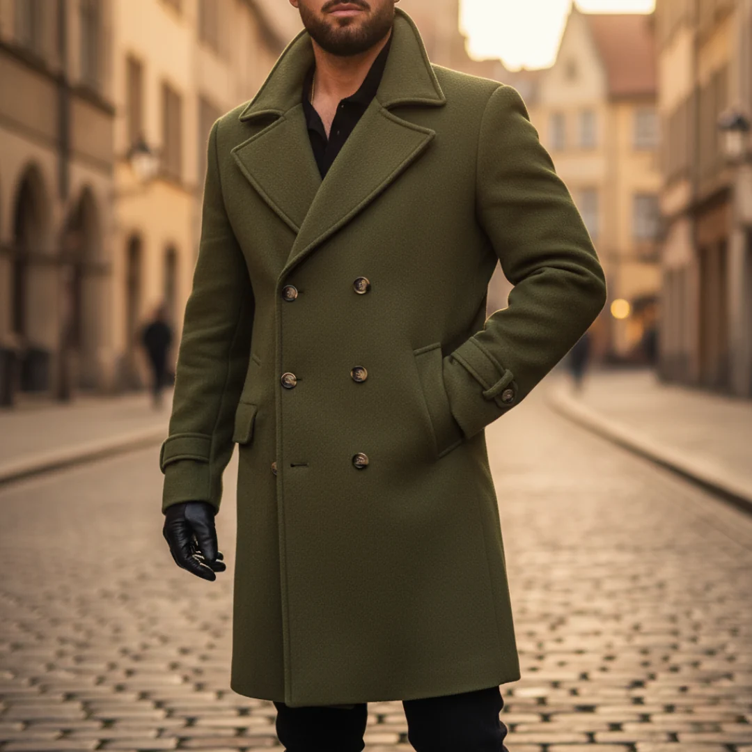 Marcello | Abrigo de Hombre de Lana de Doble Pecho Invernales - Imagen 9