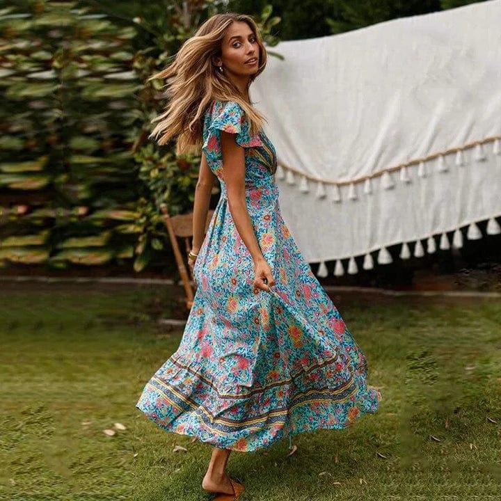 Alva™ - Vestido largo con abertura alta - Imagen 4