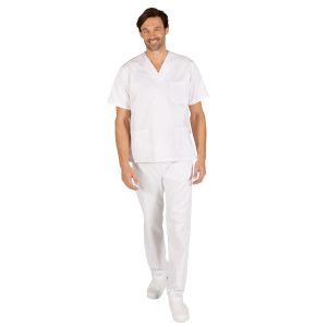 Pijama sanitario unisex blanco