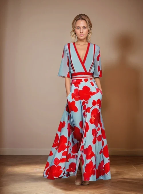 Lorraine | Vestido con estampado floral - Imagen 2