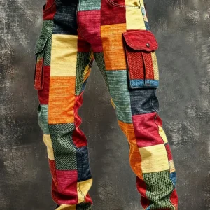 NOA™ | PANTALÓN CARGO HOMBRE PATCHWORK