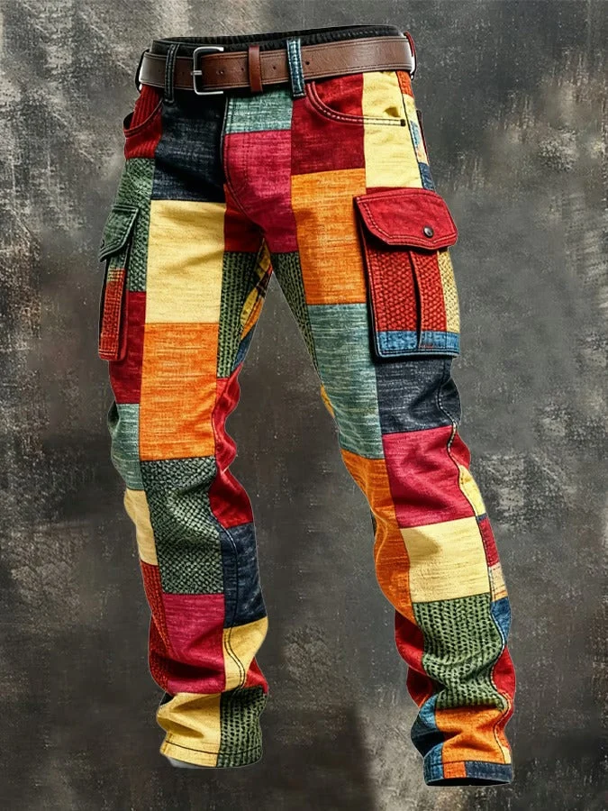 NOA™ | PANTALÓN CARGO HOMBRE PATCHWORK - Imagen 2
