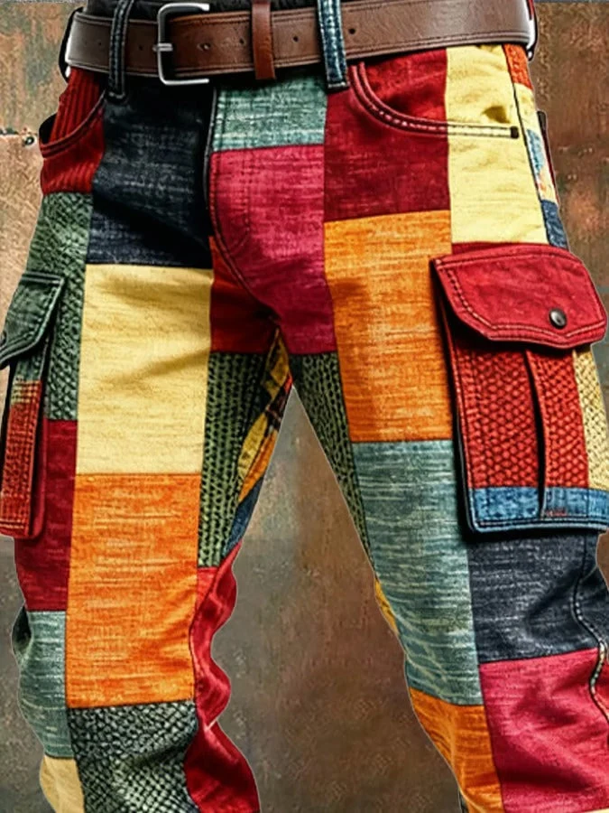 NOA™ | PANTALÓN CARGO HOMBRE PATCHWORK - Imagen 4