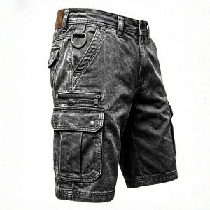 Roger | Pantalones Cortos Cargo de Denim Funcionales para Hombre