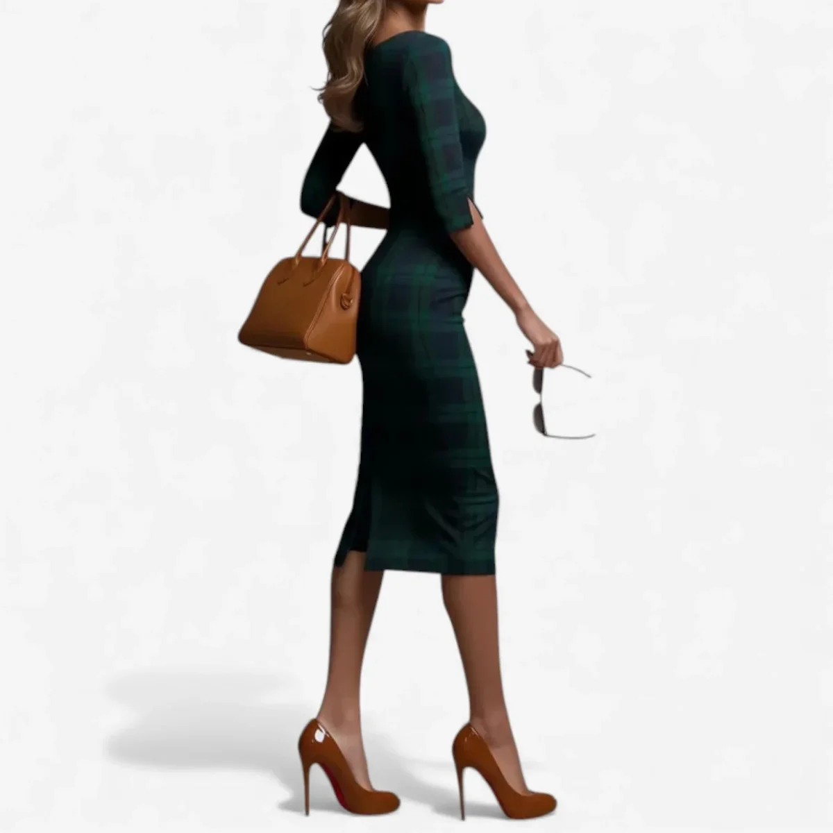 Madina™ – Vestido Midi a Cuadros Elegante para Mujer - Imagen 5