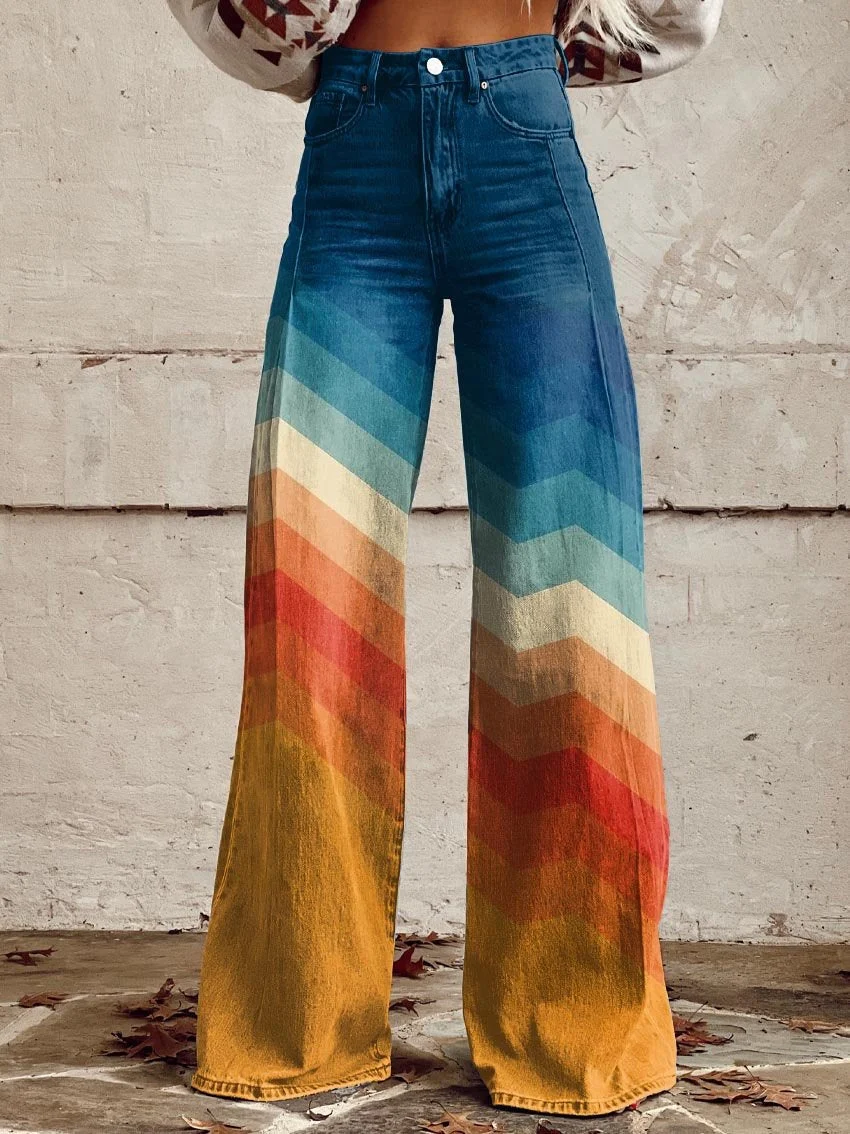 Olivia | Pantalones artísticos degradado premium para mujer - Imagen 4