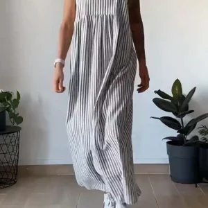 Lydia™ - Vestido casual de rayas con tirantes