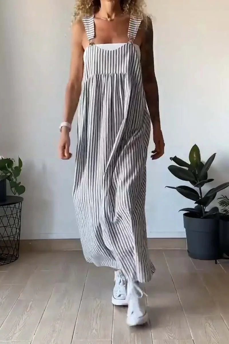 Lydia™ - Vestido casual de rayas con tirantes - Imagen 2