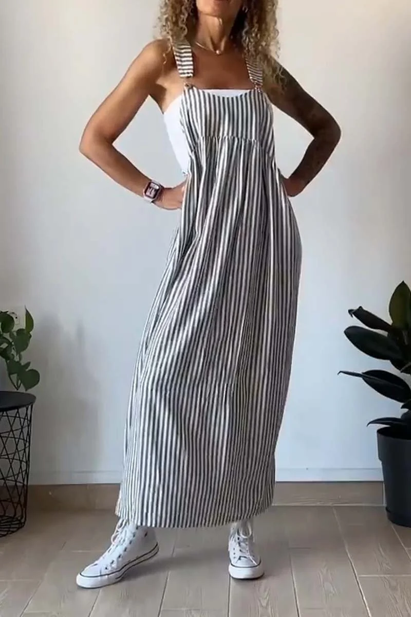 Lydia™ - Vestido casual de rayas con tirantes - Imagen 6
