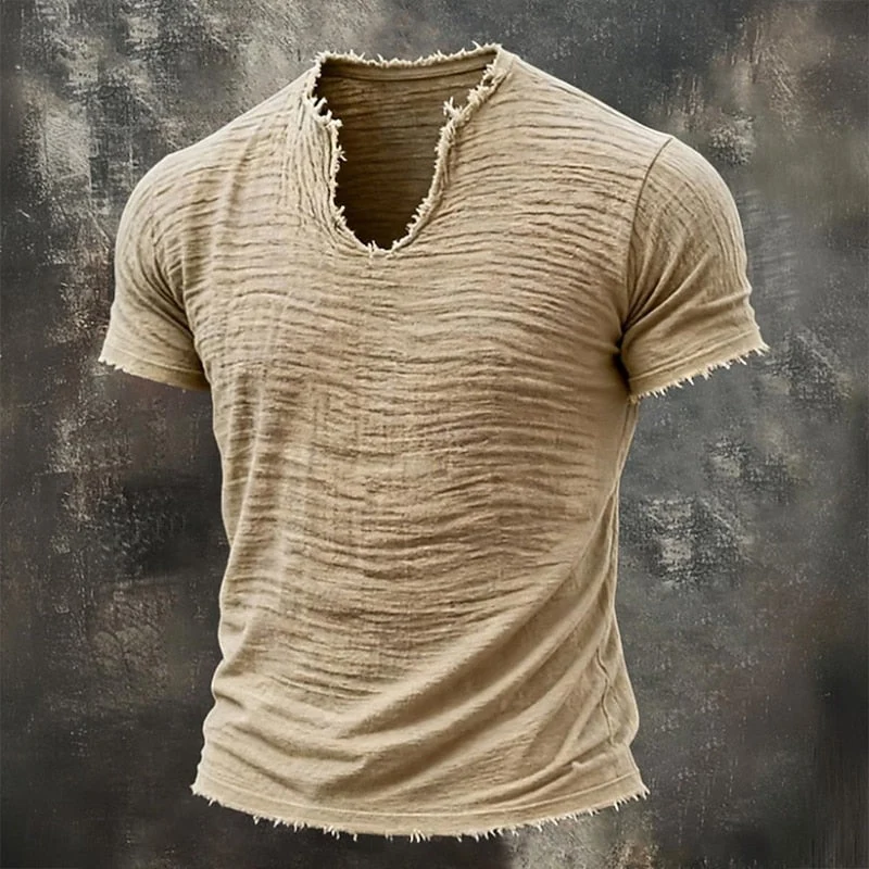 Jairo - Camiseta Vintage de Cuello en V para Hombre - Imagen 3