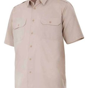 Camisa con galoneras manga corta