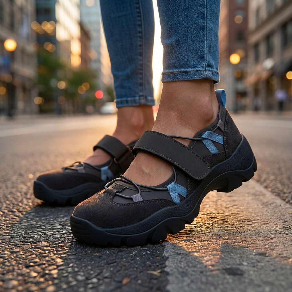 Velina | Zapatillas cómodas con cierre de velcro para Mujer - Imagen 8