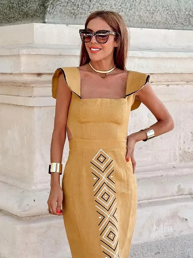 Izzy™ Elegante vestido sin mangas - Imagen 2