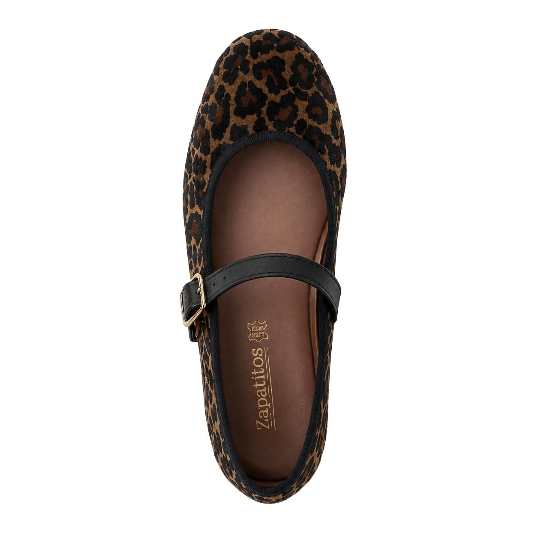 Mercedita respetuosa terciopelo animal print - Imagen 4