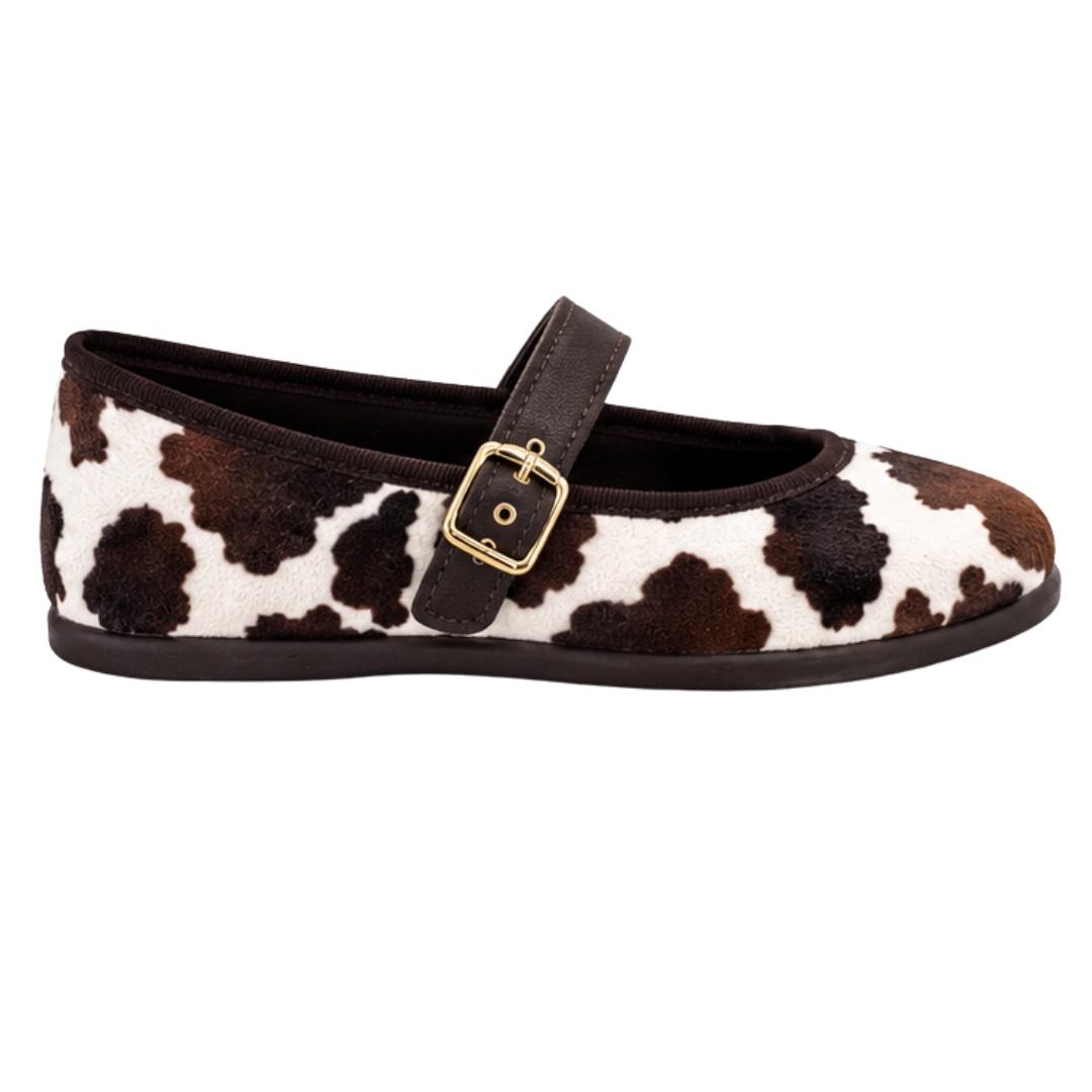 Merceditas Respetuosas con Hebilla y Piel Ante Animal Print - Imagen 7