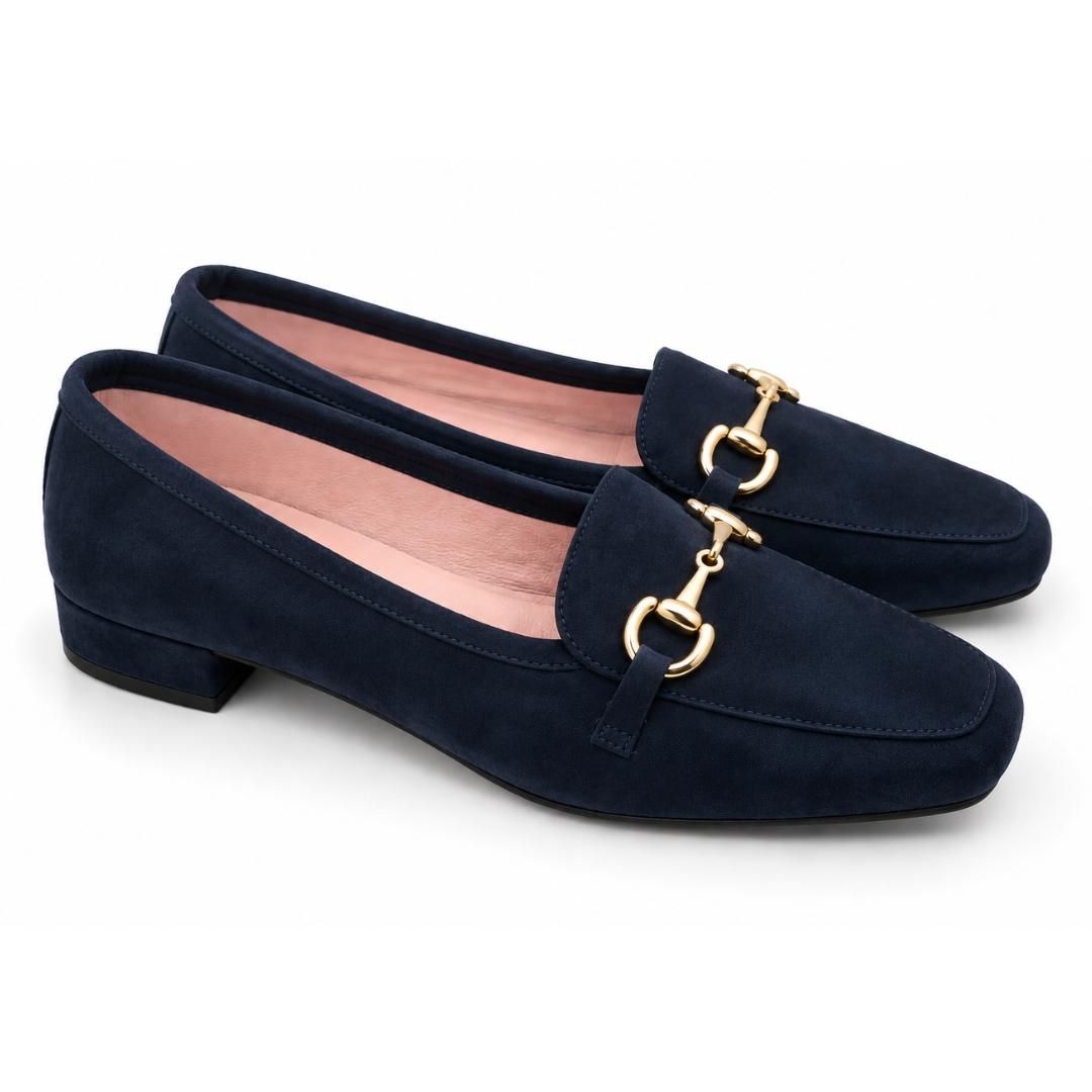 Mocasines de mujer de piel ante con cadena – Hechos en España - Imagen 5