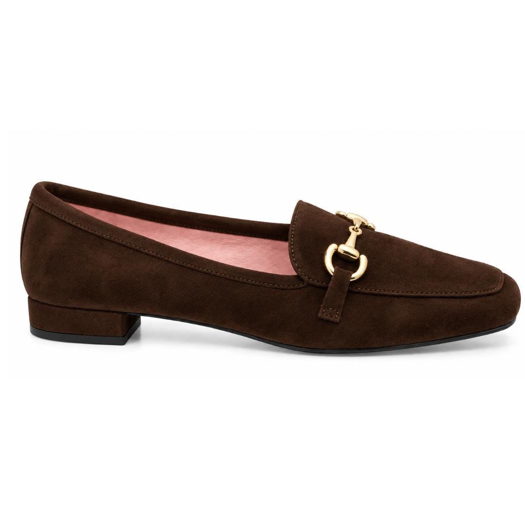Mocasines de mujer de piel ante con cadena – Hechos en España - Imagen 6