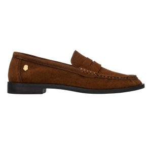 Mocasín De Mujer En Piel Serraje