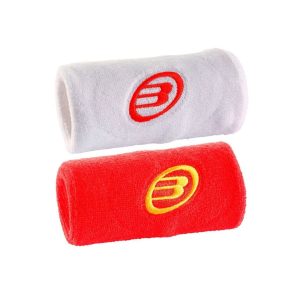 Muñequera Bullpadel BPMU FEP25 Blanco/Rojo