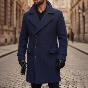Marcello | Abrigo de Hombre de Lana de Doble Pecho Invernales
