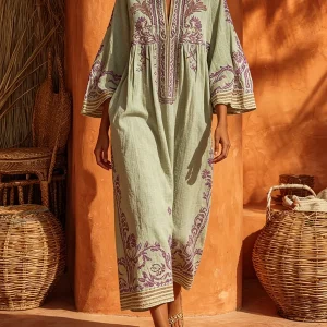 Celestina | Vestido boho bordado con encanto mediterráneo para Mujer