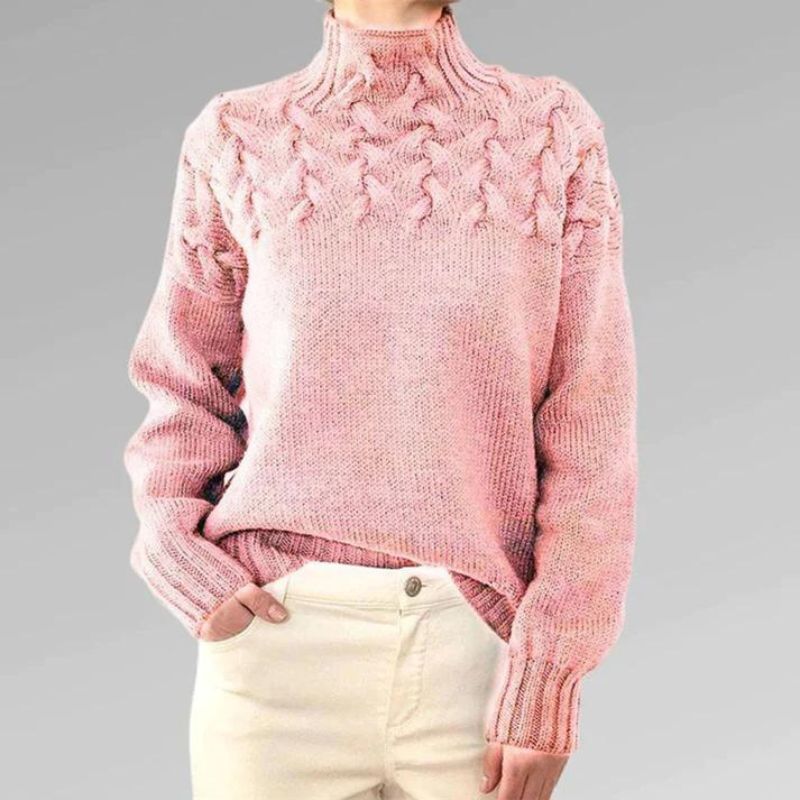 Babette™ | Acogedor jersey de punto con cuello alto - Imagen 9