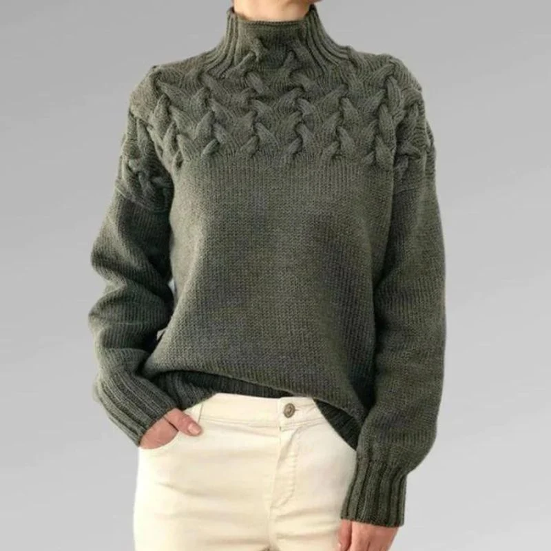 Babette™ | Acogedor jersey de punto con cuello alto - Imagen 4