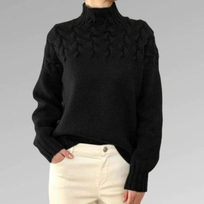 Babette™ | Acogedor jersey de punto con cuello alto - Imagen 2